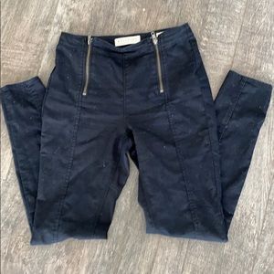 Black statement skinny jeans